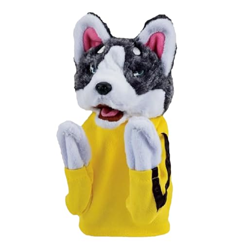 Spielzeug Kung Fu Husky, Puppen für Kinder, Streich Tier Boxhund Handpuppe mit Sound & Boxaktion, Kung Fu Hund für Erwachsene und Kinder Interaktives kniffliges Spielzeug von EAZVUE
