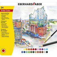 FABER 516025 Aquarellstift Buntstift 24er Metalletui + Pinsel von EBERHARD FABER