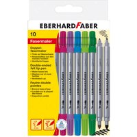 FABER 550010 Doppelfasermaler 10er Etui von EBERHARD FABER