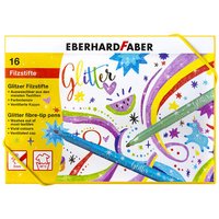 FABER 551016 Fasermaler Glitzer 16er Box von EBERHARD FABER