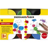 FABER 578606 Fingerfarbe 50 ml 6er Schachtel von EBERHARD FABER