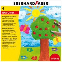 FABER 578804 Fingerfarbe 100 ml 4er Schachtel von EBERHARD FABER