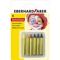 FABER 579106 Kurze Schminkstifte, Set mit 6 Farben von EBERHARD FABER