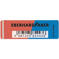 FABER 585443 Radiergummi Latex-frei rot / blau von EBERHARD FABER