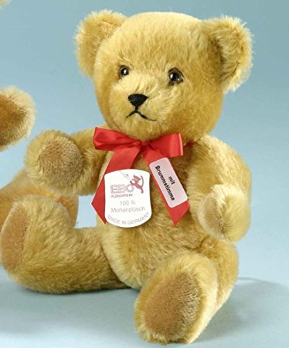 EBO 19129 - Mohair-Teddybär, 28 cm, goldfarben von EBO Plüschtiere