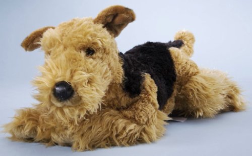 EBO 40065 - Airedale Terrier, liegend, 42 cm von EBO Plüschtiere