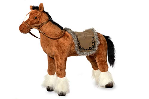 EBO 66180 - Pferd zum Reiten, 80 cm lang, braun von EBO Plüschtiere