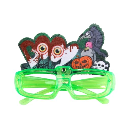 EBVincxmk LED-Leuchte Brille, beleuchtete Brille für Bühnenauftritte, bequeme Brille, Halloween-Dekoration von EBVincxmk