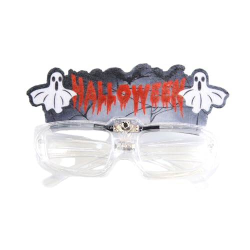 EBVincxmk LED-Leuchte Brille, beleuchtete Brille für Bühnenauftritte, bequeme Brille, Halloween-Dekoration von EBVincxmk