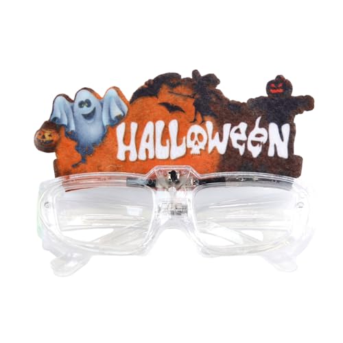 EBVincxmk LED-Leuchte Brille, beleuchtete Brille für Bühnenauftritte, bequeme Brille, Halloween-Dekoration von EBVincxmk