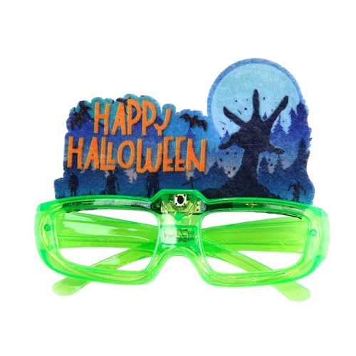 EBVincxmk LED-Leuchte Brille, beleuchtete Brille für Bühnenauftritte, bequeme Brille, Halloween-Dekoration von EBVincxmk