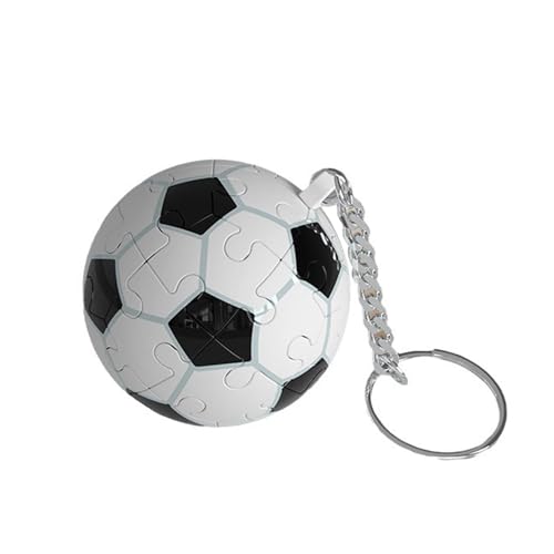 EBbels 3D Ball Puzzles Anhänger Für Kinder, Lustige Klassenzimmer Belohnungen 3D Ball Puzzles Für Kinder Jungen Mädchen, Keyring Anhänger Für Schlüssel Rucksack (Fußball) von EBbels