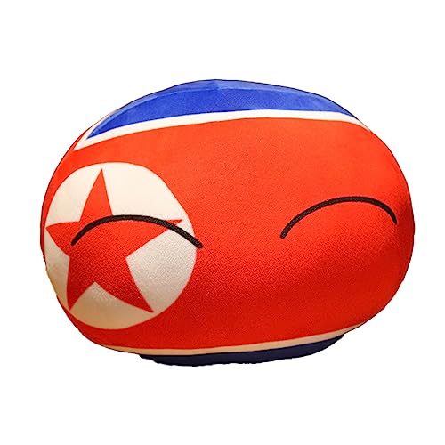 EBbels Country Ball Plüschtiere, Countryball Weiche Puppen, Flagge Plüschtiere Länder, Countryballs Plüsch Fußball Kuscheltiere, Kinder-Plüsch-Kissen Kissen Für Wohnkultur (Korea) von EBbels