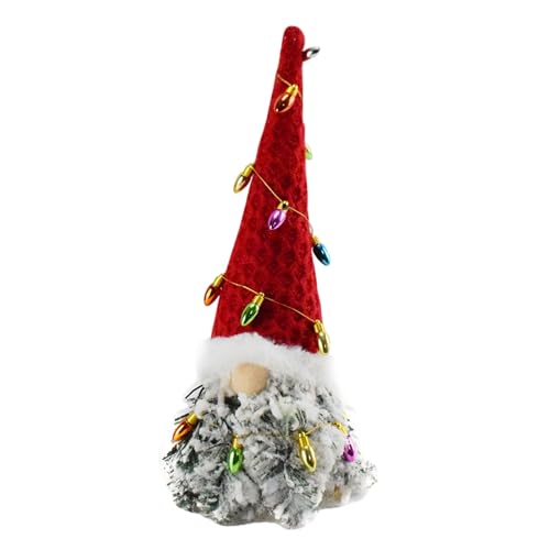 Plüschtier Elder Gnomes Figur Mit Bunter Künstlicher Lichterkette Weihnachtszwerge Stofftier Ornament Tischdekoration von ECMQS