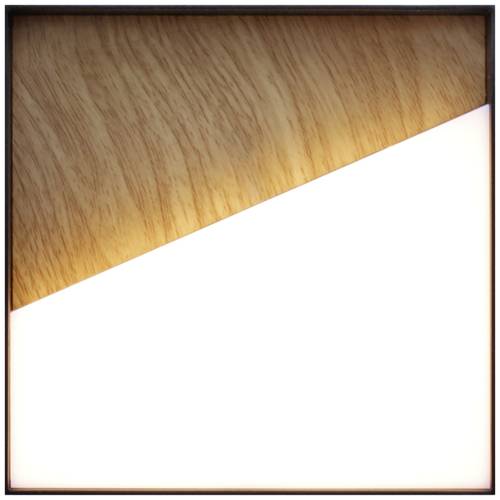 ECO-Light MEG 9490-Q WO LED-Wandleuchte LED fest eingebaut 5W LED Holz von ECO-Light