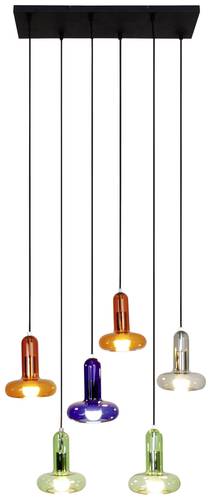 ECO-Light PERSEUS 9470 S-6 COL Pendelleuchte E14 Bunt, Grün, Smoke, Blau, Amber von ECO-Light