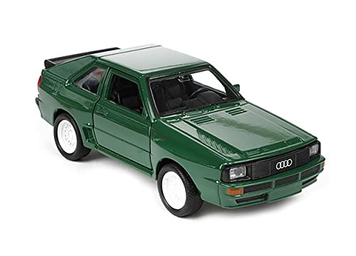 ECO Audi Sport Quattro 11,5cm Modellauto Rückzug Metall Modell Auto Spielzeugauto Knder Geschenk Fahrzeug 41 (Grün) von ECO