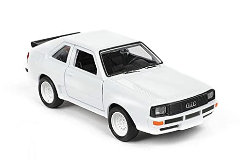 ECO Audi Sport Quattro 11,5cm Modellauto Rückzug Metall Modell Auto Spielzeugauto Knder Geschenk Fahrzeug 41 (Weiss) von ECO