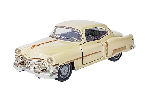 Eco Retro Auto Modell mit Rückzug 1:38 Modellauto Metall Spielzeugauto 9-Varianten 50 (Creme) von ECO