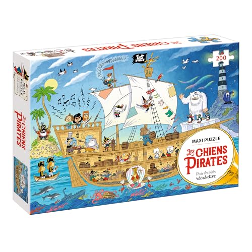 ECOLE DES LOISIRS - Maxi-Puzzle, Piraten-Hunde, 3127020506477 von ECOLE DES LOISIRS