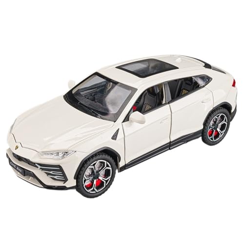 ECVHIPKLG Für 1:22 Bison Modell Simulation Legierung Bull SUV Sportwagen Sammlung Auto Modell Spielzeug(White) von ECVHIPKLG