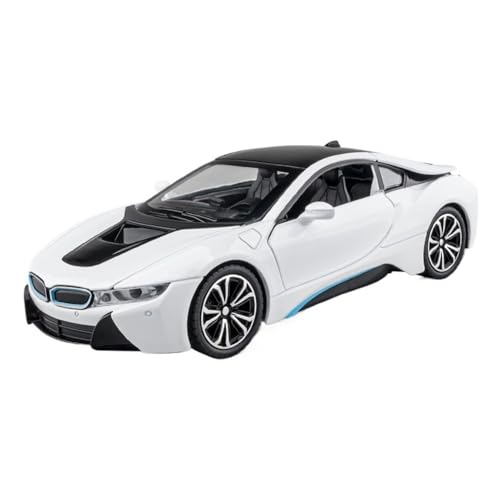 ECVHIPKLG Für 1:22 I8 Sportwagenmodell Und Metallautomodell Rennwagensammlung Cooles Spielzeugauto(White) von ECVHIPKLG