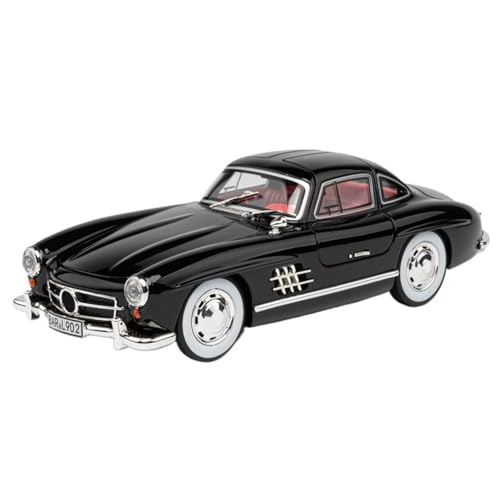 ECVHIPKLG Für 1:24 300sl Automodell Oldtimer Spielzeugauto Modell Legierung Spielzeugauto Ornamente(Black) von ECVHIPKLG