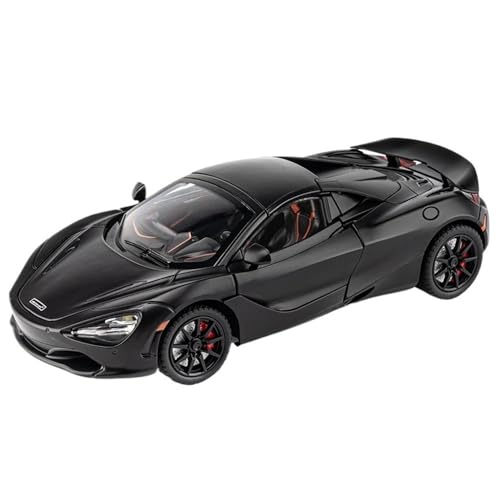 ECVHIPKLG Für 1:24 720s Sportwagen Modellauto High-End-Legierung Spielzeugauto Racing Ornaments Collection(Black) von ECVHIPKLG