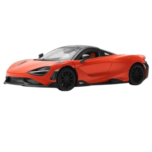 ECVHIPKLG Für 1:24 765LT Automodell Supercar Automodell Legierung Rennwagen Spielzeugauto(Orange) von ECVHIPKLG