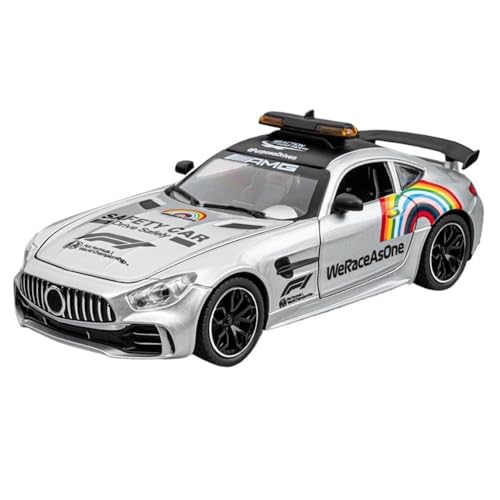 ECVHIPKLG Für 1:24 AMG Automodell F1 Automodell Legierung Rennwagen Spielzeugauto Supersportwagen(Silver) von ECVHIPKLG