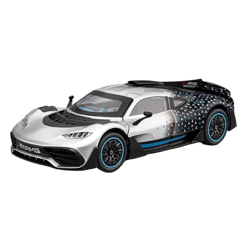 ECVHIPKLG Für 1:24 EIN Auto Modell Super Sport Auto Legierung Auto Modell Spielzeug Auto Sammlung Rennwagen(Silver) von ECVHIPKLG