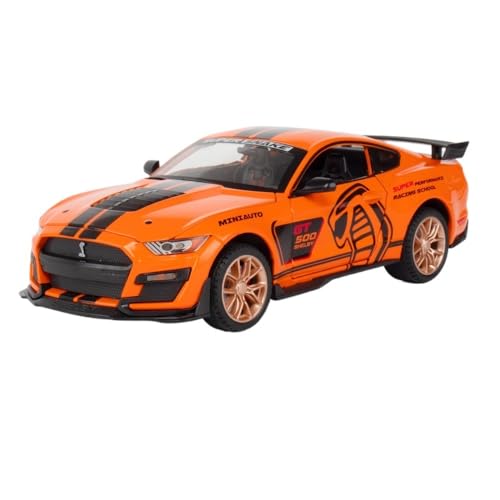 ECVHIPKLG Für 1:24 GT500 Automodell Automodell Legierung Sammlung Ornamente Sportwagenmodell(Orange) von ECVHIPKLG