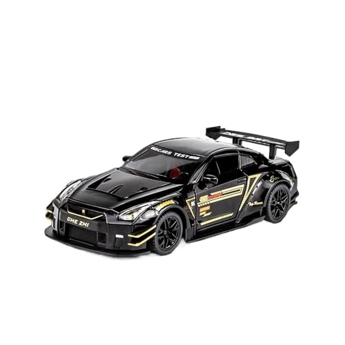 ECVHIPKLG Für 1:24 GTR Auto Modell Sport Auto Modell Legierung Rallye Auto Spielzeug Auto Modell Sammlung Ornamente(Black) von ECVHIPKLG