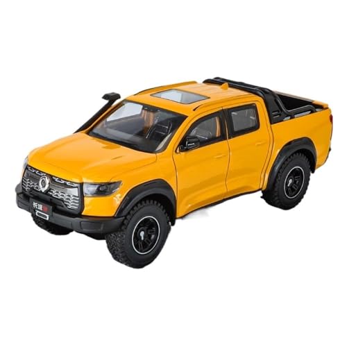 ECVHIPKLG Für 1:24 Legierungsmodell Pickup Truck Geländewagenmodell Mit Ton Und Licht(Yellow) von ECVHIPKLG