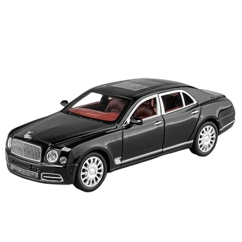 ECVHIPKLG Für 1:24 Mulsanne Automodell und Metallautomodell Ornament Spielzeugauto(Black) von ECVHIPKLG