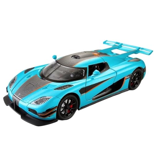 ECVHIPKLG Für 1:24 One1 Automodell Legierung Supersportwagen Spielzeugauto Geschenkautomodell(Blue) von ECVHIPKLG