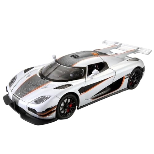 ECVHIPKLG Für 1:24 One1 Automodell Legierung Supersportwagen Spielzeugauto Geschenkautomodell(White) von ECVHIPKLG