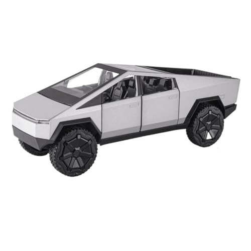 ECVHIPKLG Für 1:24 Pickup-Truck-Modell, Legierung, Großes Spielzeugauto, Auto-Modellsammlung, Offroad(Silver) von ECVHIPKLG