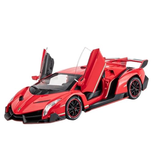 ECVHIPKLG Für 1:24 Poison Super Sports Car Drogenlegierung Auto Spielzeugauto Modell handgefertigt(Red) von ECVHIPKLG