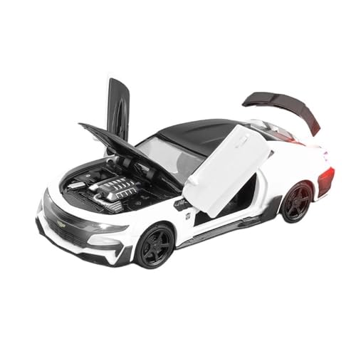 ECVHIPKLG Für 1:32 Camaro Auto Modell Auto Modell Sportwagen Legierung Spielzeugauto Sammlung Ornamente(White) von ECVHIPKLG