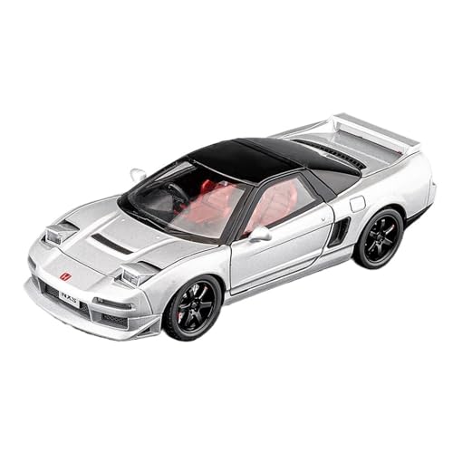 ECVHIPKLG Für 1:32 NSX Auto Modell Legierung Auto Modell Sport Auto Manuelle Flip Licht Spielzeug Rennwagen(Silver) von ECVHIPKLG