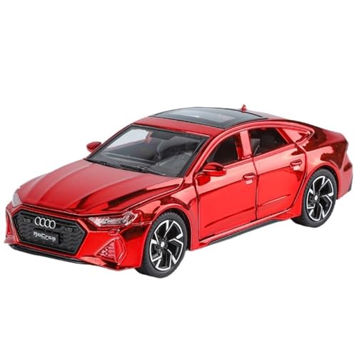 ECVHIPKLG Für 1:32 RS7 Legierung Modellauto Sportwagen Spielzeugauto Modell Ornament Spielzeugauto(Red) von ECVHIPKLG