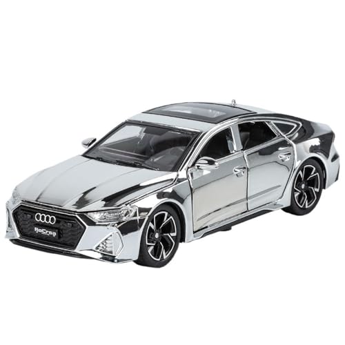 ECVHIPKLG Für 1:32 RS7 Legierung Modellauto Sportwagen Spielzeugauto Modell Ornament Spielzeugauto(Silver) von ECVHIPKLG