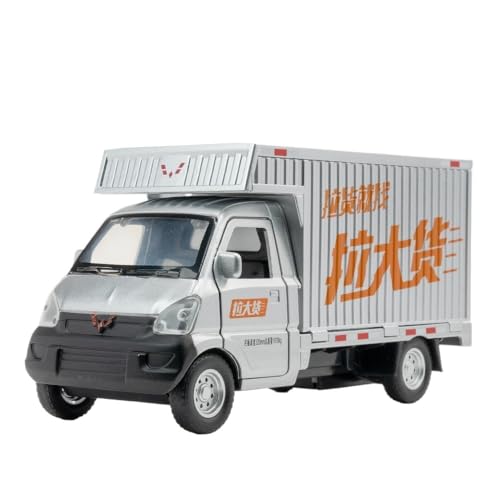 ECVHIPKLG Für 1:32 Wuling Van Toy Truck Modell Legierung Auto Van Spielzeugauto(Silver) von ECVHIPKLG