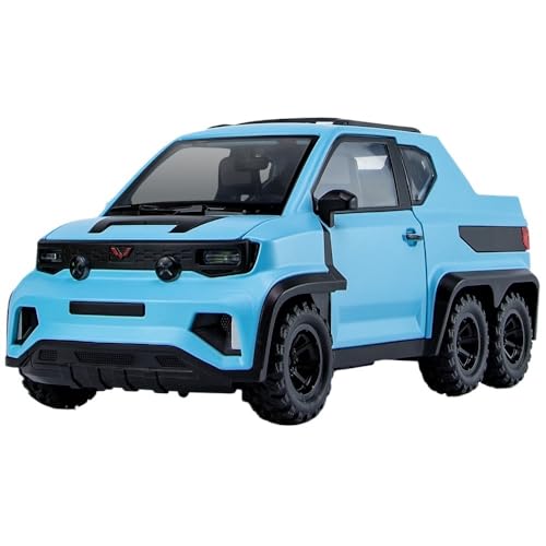 ECVHIPKLG Für Hongguang Mini Ev Pickup Truck Modell 1:18 Legierung Auto Modell LKW Spielzeug(Blue) von ECVHIPKLG