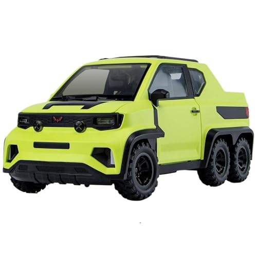 ECVHIPKLG Für Hongguang Mini Ev Pickup Truck Modell 1:18 Legierung Auto Modell LKW Spielzeug(Green) von ECVHIPKLG