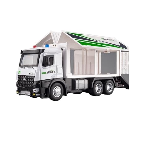 ECVHIPKLG Für Van Truck Toys Legierung LKW-Modelle Container Auflieger Container Spielzeug(White) von ECVHIPKLG