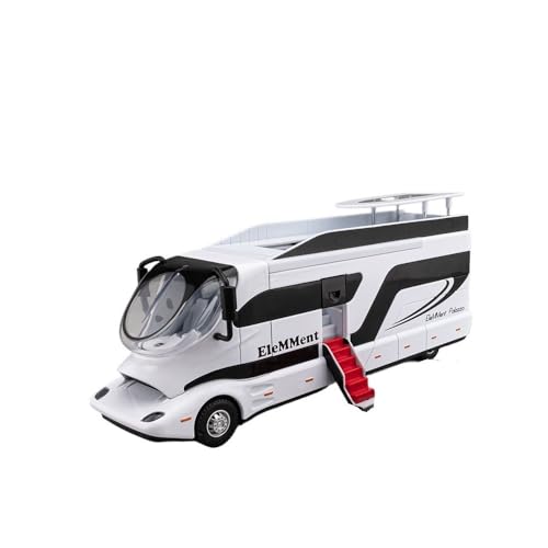 ECVHIPKLG Für Wohnmobil-Modell, großes Legierungs-Luxus-Bus-Spielzeugauto, Jungen-Reise-LKW, Camping-Auto(White) von ECVHIPKLG