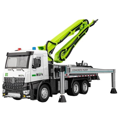 ECVHIPKLG Für Zementpumpen-LKW-Spielzeugauto-Modell, Legierung, Sky Pump Engineering-LKW, Betontransporttanker(Green) von ECVHIPKLG