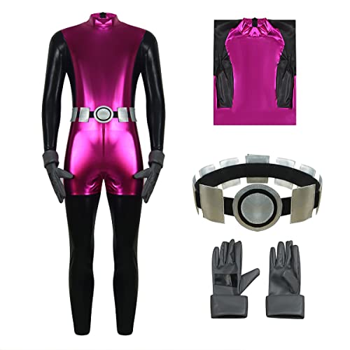 EDAUWAE Beast Kostüm für Herren Deluxe Overall mit Handschuhen Gürtel Halloween Cosplay Bodysuit Full Set 3XL von EDAUWAE